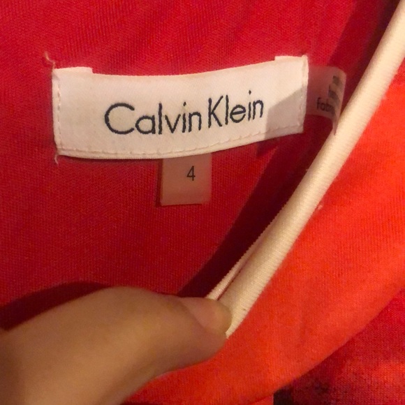 CALVIN KLEIN FLORAL DESIGNER DRESS, SIZE 4 - Picture 2 of 6